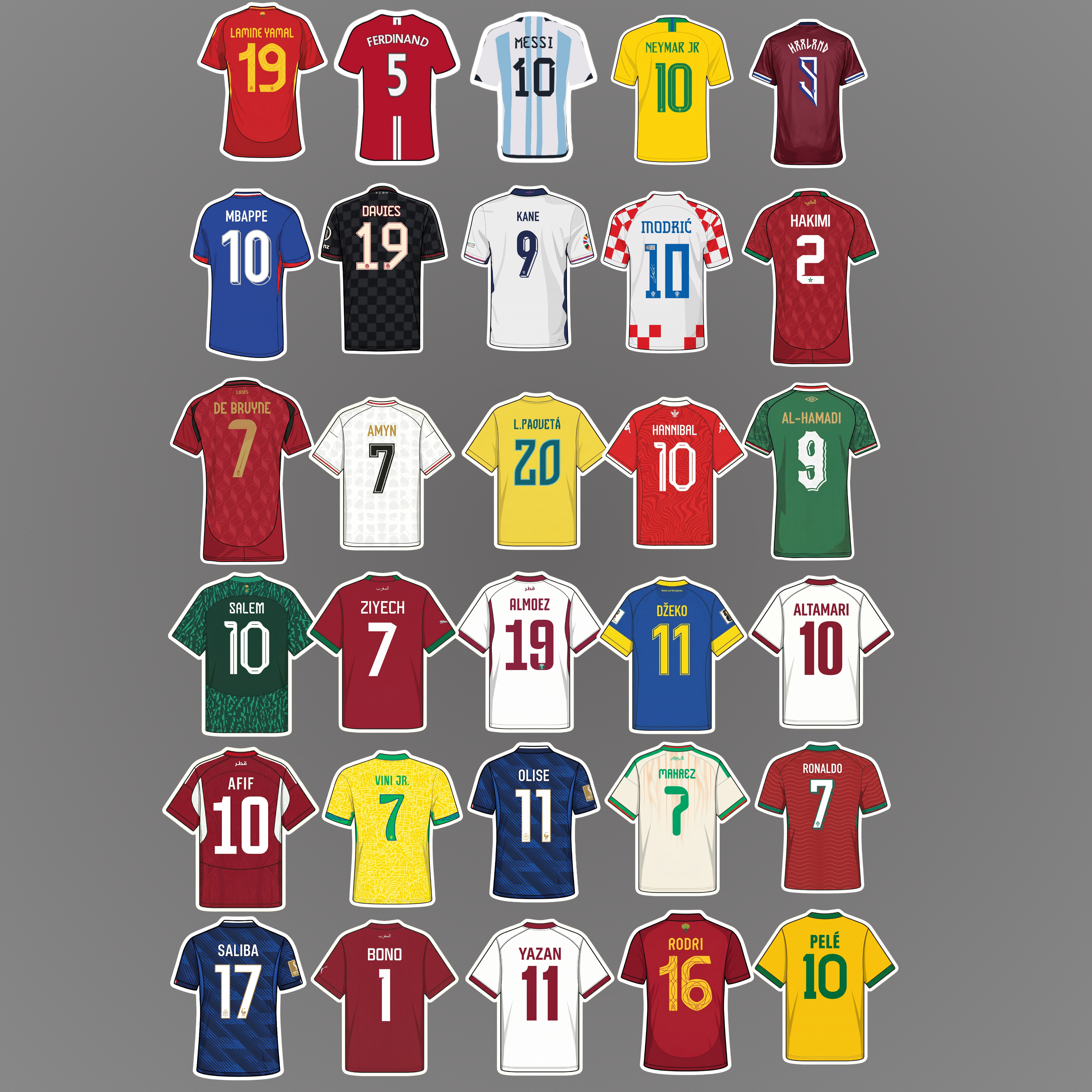 Soccer Jersey Sticker